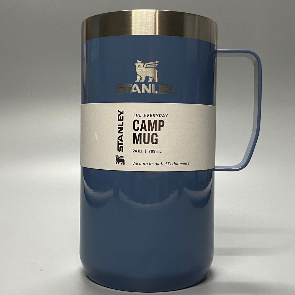 Stanley Everyday Camp Mug 24oz Tempest Gloss Blue Vacuum Insulated 10-13095-043